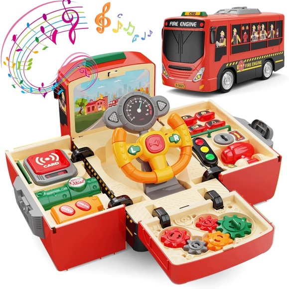 HONGTUO Fire Truck🚒 Toy w Sound🔉& Light💡Simulate a Rescue fire🔥Scene - Picture 1 of 9